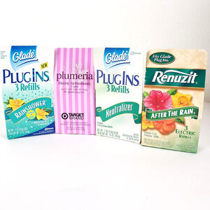 (4) Scented Gel Refills Renuzit Glade Plugins NEUTRALIZER 3 Packs Retired VTG
